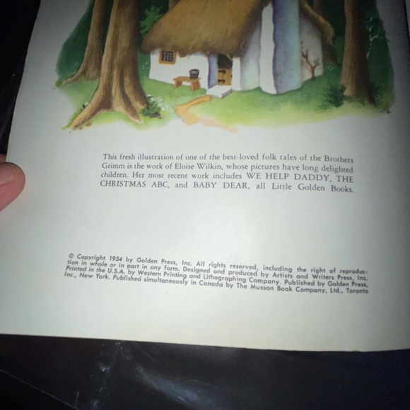 Vintage 1954 copy of Hansel and Gretel lil golden book & record - Picture 10 of 16